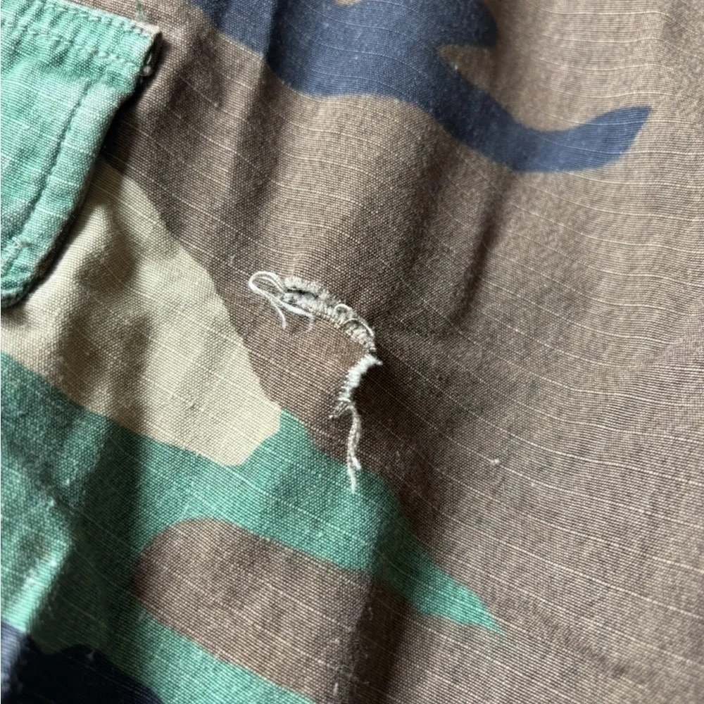 VINTAGE U.S. Military Woodland Camouflage BDU Cargo Pants
